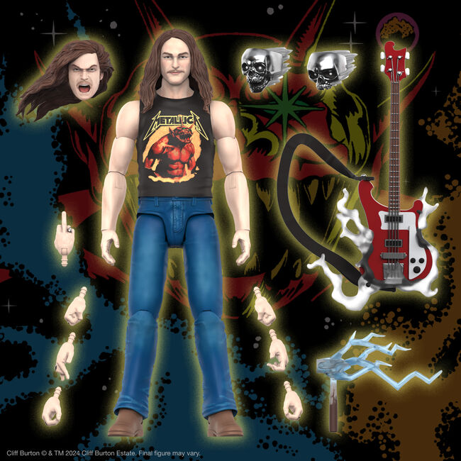 Cliff Burton Ultimates! Action Figure (Superhero Poster), 